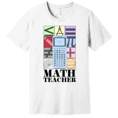 Math Teacher Premium T-Shirt