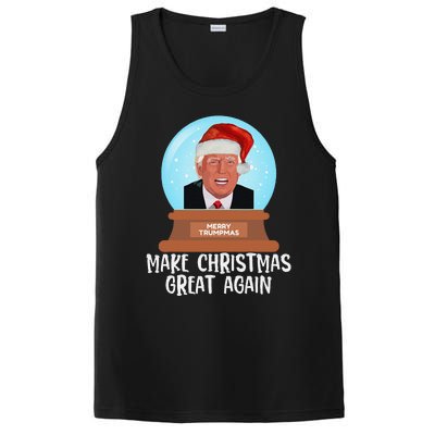 Merry Trumpmas Make Christmas Great Again Trump Snow Globe PosiCharge Competitor Tank