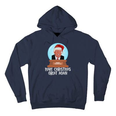 Merry Trumpmas Make Christmas Great Again Trump Snow Globe Tall Hoodie