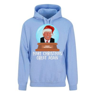 Merry Trumpmas Make Christmas Great Again Trump Snow Globe Unisex Surf Hoodie