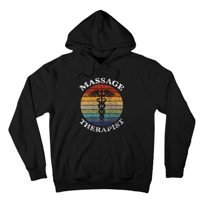 Massage Therapy Massage Therapist Vintage Sunset Gifts Hoodie