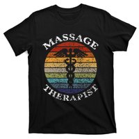 Massage Therapy Massage Therapist Vintage Sunset Gifts T-Shirt