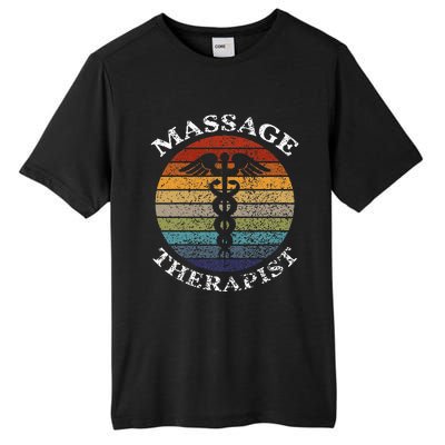 Massage Therapy Massage Therapist Vintage Sunset Gifts Tall Fusion ChromaSoft Performance T-Shirt