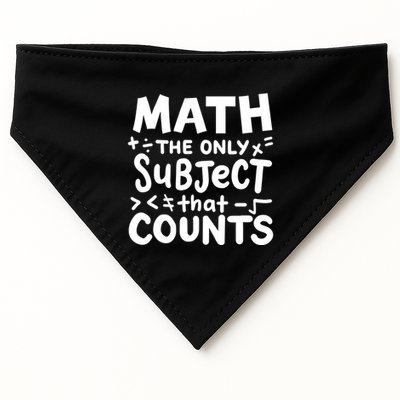 Math Teacher Mathematician Funny Gift USA-Made Doggie Bandana