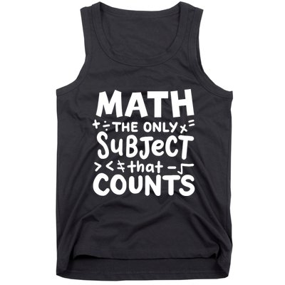 Math Teacher Mathematician Funny Gift Tank Top