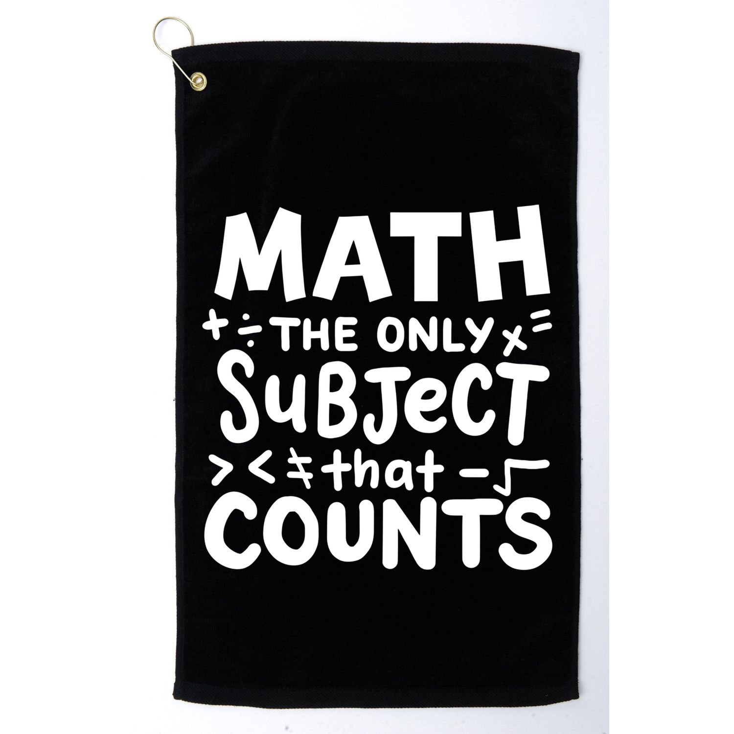 Math Teacher Mathematician Funny Gift Golf Towel