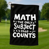 Math Teacher Mathematician Funny Gift Golf Towel
