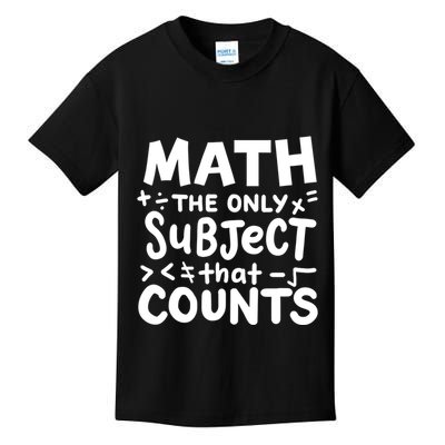 Math Teacher Mathematician Funny Gift Kids T-Shirt