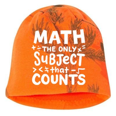 Math Teacher Mathematician Funny Gift Kati - Camo Knit Beanie