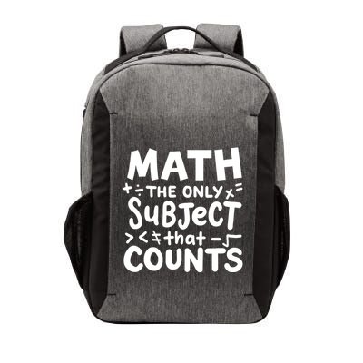 Math Teacher Mathematician Funny Gift Vector Backpack