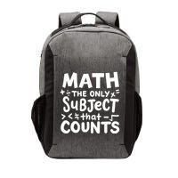 Math Teacher Mathematician Funny Gift Vector Backpack