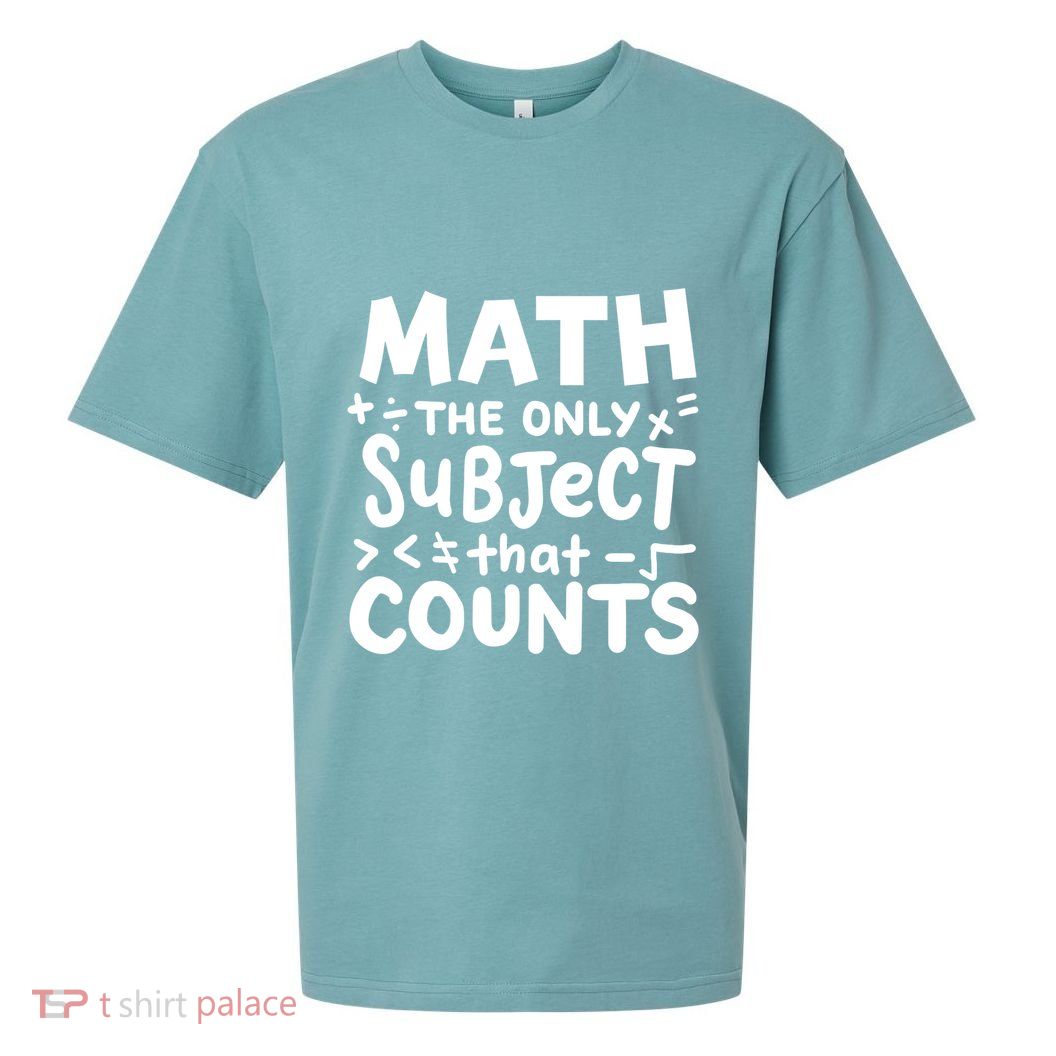 Math Teacher Mathematician Funny Gift Sueded Cloud Jersey T-Shirt