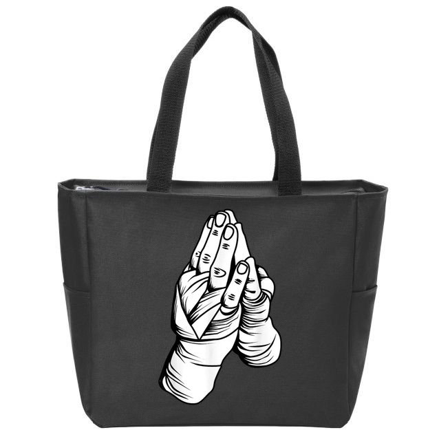 Muay Thai Martial Arts Combat Boxing Sport Zip Tote Bag