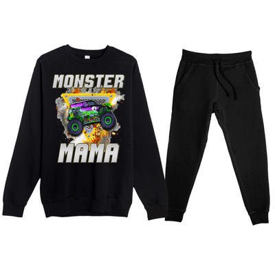 Monster Truck Mama Monster Truck Are My Jam Truck Lovers Premium Crewneck Sweatsuit Set