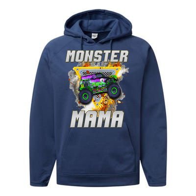 Monster Truck Mama Monster Truck Are My Jam Truck Lovers Performance Fleece Hoodie