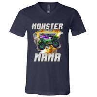 Monster Truck Mama Monster Truck Are My Jam Truck Lovers V-Neck T-Shirt