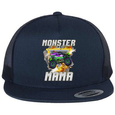 Monster Truck Mama Monster Truck Are My Jam Truck Lovers Flat Bill Trucker Hat