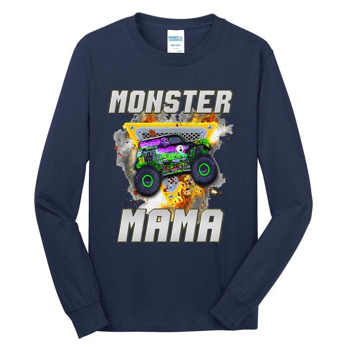 Monster Truck Mama Monster Truck Are My Jam Truck Lovers Tall Long Sleeve T-Shirt