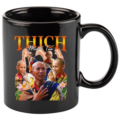 Monk Thich Minh Tue Bootleg 11oz C Handle Ceramic Mug