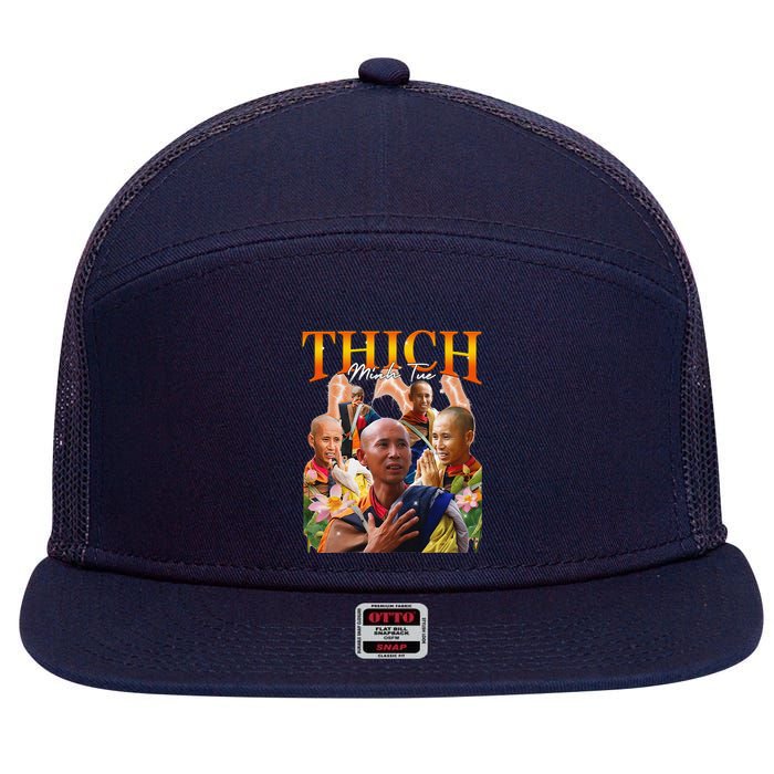 Monk Thich Minh Tue Bootleg 7 Panel Mesh Trucker Snapback Hat