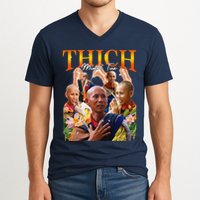 Monk Thich Minh Tue Bootleg V-Neck T-Shirt
