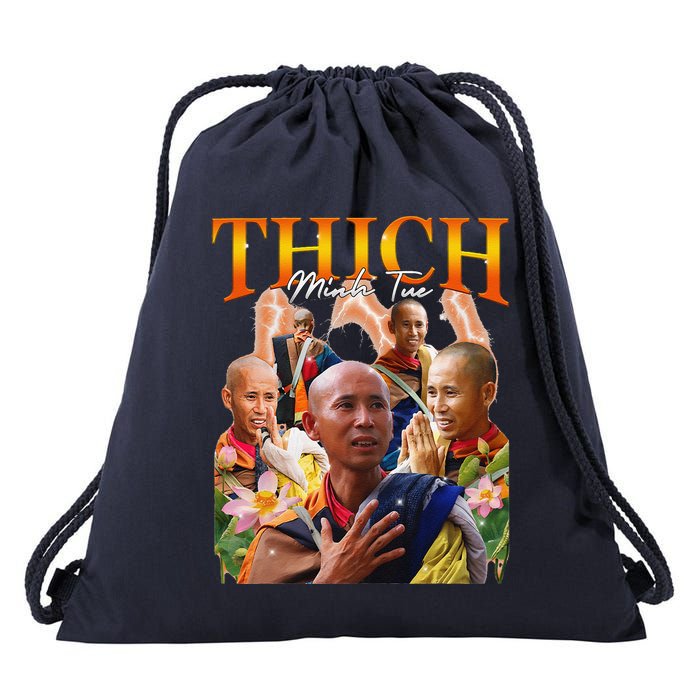 Monk Thich Minh Tue Bootleg Drawstring Bag