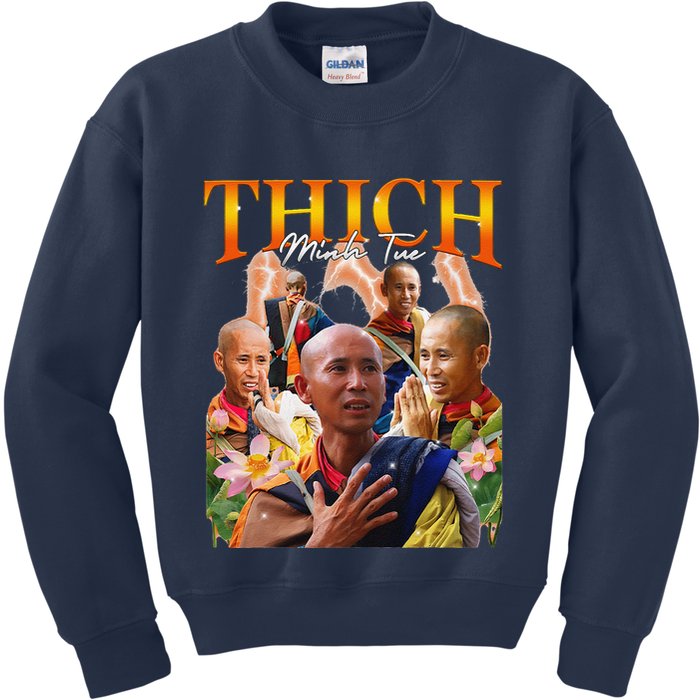 Monk Thich Minh Tue Bootleg Kids Sweatshirt
