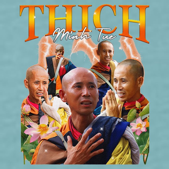 Monk Thich Minh Tue Bootleg Sueded Cloud Jersey T-Shirt