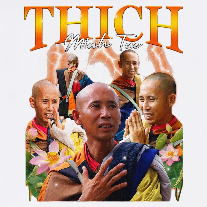 Monk Thich Minh Tue Bootleg Garment-Dyed Sweatshirt