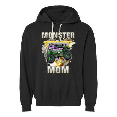 Monster Truck Mom Monster Truck Are My Jam Garment-Dyed Fleece Hoodie