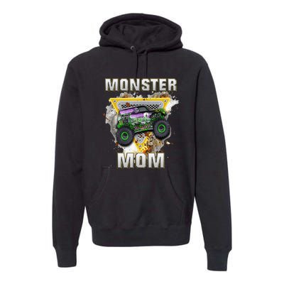 Monster Truck Mom Monster Truck Are My Jam Premium Hoodie