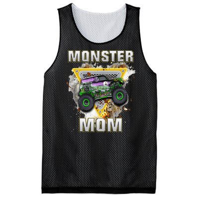 Monster Truck Mom Monster Truck Are My Jam Mesh Reversible Basketball Jersey Tank