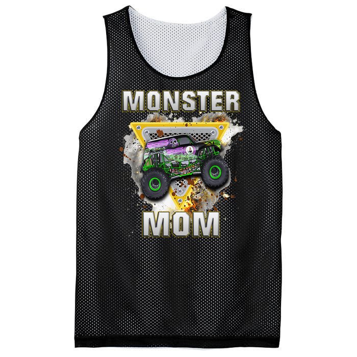 Monster Truck Mom Monster Truck Are My Jam Mesh Reversible Basketball Jersey Tank