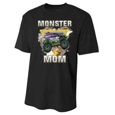 Monster Truck Mom Monster Truck Are My Jam Performance Sprint T-Shirt