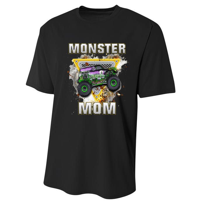 Monster Truck Mom Monster Truck Are My Jam Performance Sprint T-Shirt