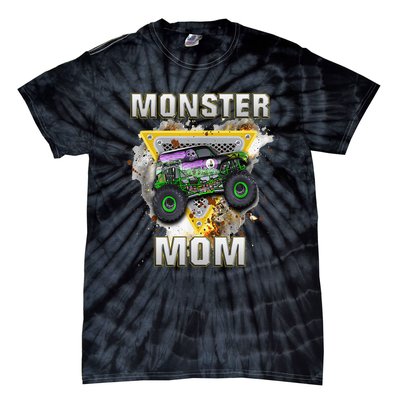 Monster Truck Mom Monster Truck Are My Jam Tie-Dye T-Shirt