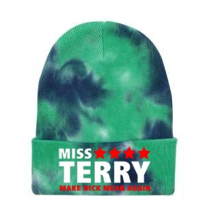 Miss Terry Make Nick Mean Again Tie Dye 12in Knit Beanie