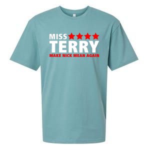 Miss Terry Make Nick Mean Again Sueded Cloud Jersey T-Shirt