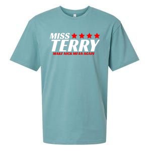 Miss Terry Make Nick Mean Again Sueded Cloud Jersey T-Shirt