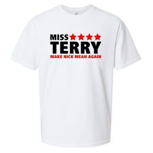 Miss Terry Make Nick Mean Again Sueded Cloud Jersey T-Shirt