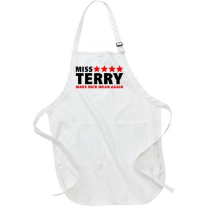 Miss Terry Make Nick Mean Again Full-Length Apron With Pockets