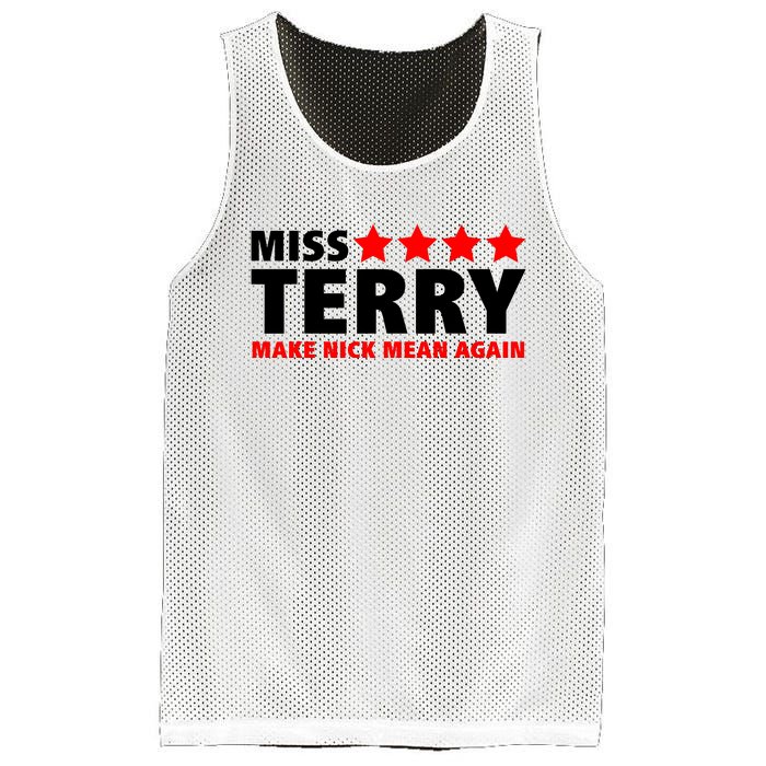 Miss Terry Make Nick Mean Again Mesh Reversible Basketball Jersey Tank