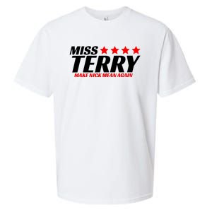 Miss Terry Make Nick Mean Again Sueded Cloud Jersey T-Shirt