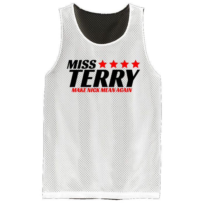 Miss Terry Make Nick Mean Again Mesh Reversible Basketball Jersey Tank