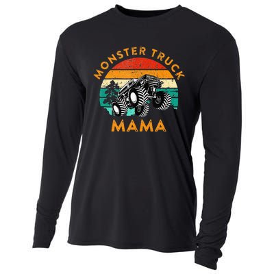 Monster Truck Mama Retro Vintage Style Monster Truck Cooling Performance Long Sleeve Crew