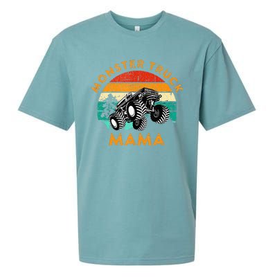 Monster Truck Mama Retro Vintage Style Monster Truck Sueded Cloud Jersey T-Shirt