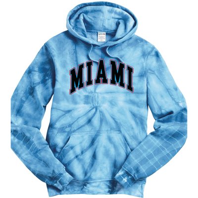 Miami Text Tie Dye Hoodie