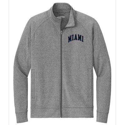 Miami Text Stretch Full-Zip Cadet Jacket