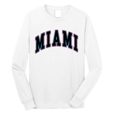 Miami Text Long Sleeve Shirt