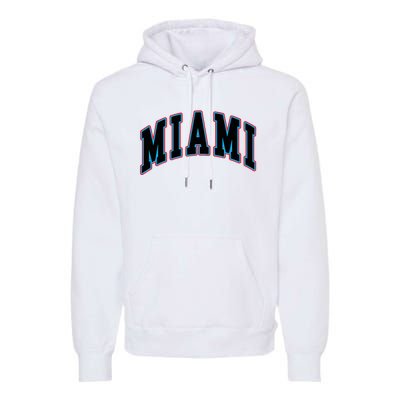 Miami Text Premium Hoodie